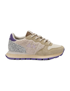 SUN68 Sneaker Bianco – Z35104 – Tomaia Scamosciata/Tessuto, Suola Gomma 3,5 Cm, Taglia 40