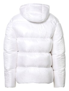 TONY BACKER Giubbotto Giacca Corto Piumino Pesante Invernale Lucido Uomo Antivento Impermeabile Con Cappuccio Staccabile Con Zip (M, NERA - 4