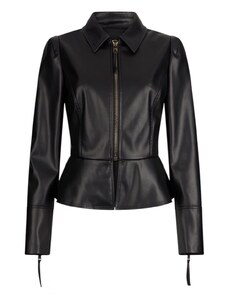 Pimkie Giacca in pelle sintetica nera con dettagli in montone-Nero