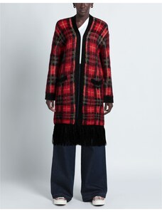 SCIARPA IN LANA E CASHMERE CON FRANGE - MARRONE / ALBICOCCA / QUADRI