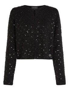 CLARIN SHAVIEN MA117681 Maglia donna nera con paillettes