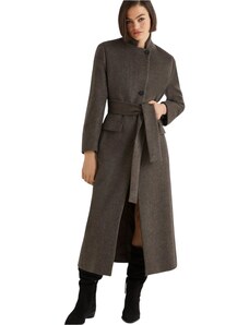 Allegra K Cappotto Corto Donna Doppio Petto Grigio Scuro – Giacca Elegante Con Risvolti E Tasche – Taglia XL