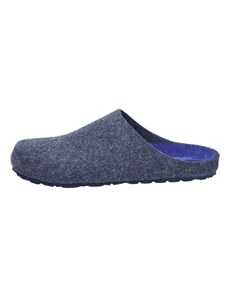 GRUNLAND Pantofola Da Uomo In Feltro Blu - Modello CB2209 - Taglia 43 EU - Calda E Confortevole