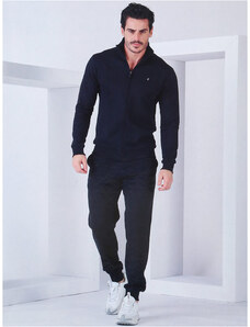 Tuta In Pile Uomo Con Zip Intera – Calda, Comoda E Perfetta Per L'inverno, Ideale Come Tuta Da Casa O Sportiva, Firmata Il Granchio