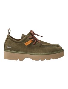 PANCHIC Stivaletti Stringati In Suede Beige – Suola 4,5 Cm, Fodera Ecopelliccia, Soletta Estraibile In Lattice, Chiusura A Lacci