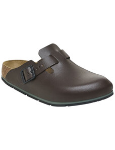 Birkenstock Sandali Chiusi Boston Pro Pelle Marrone Uomo 1026187
