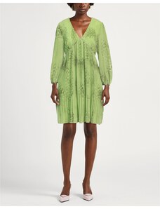 NA-KD Vestito corto accollato plissettato verde Donna