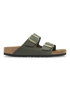 Birkenstock infradito in pelle Arizona donna colore verde 1027948