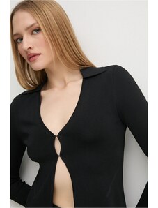 Cardigan Donna PrinStory – Lavorato A Maglia, Bottoni, Scollo A V, In Viscosa, Aperto Davanti