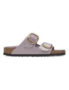 Birkenstock infradito in pelle Arizona Hammered Buckle donna colore violetto 1029762