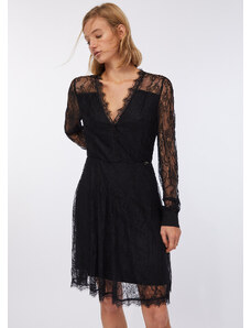 ASOS EDITION Vestito a trapezio corto color avorio con scollo