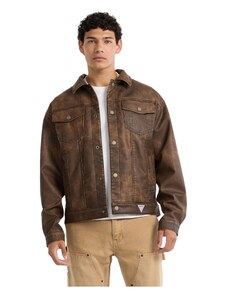 GUESS GIUBBOTTO GIACCA GIUBBINO UOMO MONTONE SHEARLING ECOLOGICO