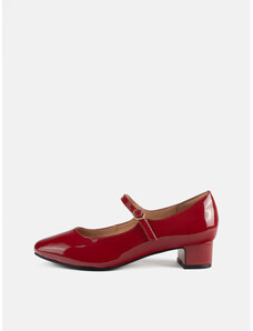 London Rebel Talia Scarpe con tacco largo medio rosse con