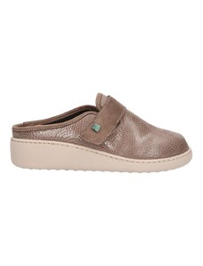 Fly Flot L8P17Pe Pantofole Donna Invernali In Panno – Colore Prugna, Zeppa, Suola Anatomica Antishock, Benessere Italiano