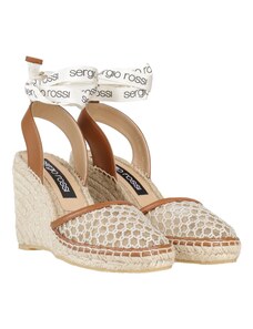 Maybe Espadrillas Zeppa in Corda Punta Aperta VI8ANA Nero