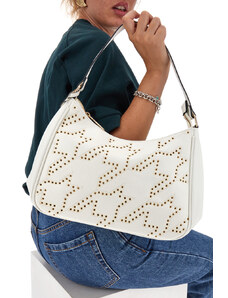 Mini Borsa a Tracolla Verde con dettagli Dorati e Manico