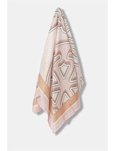 Sciarpa In Seta Bianca Da Donna, 50 Cm, Con Testa Quadrata - Foto 13