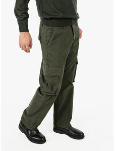 TONY BACKER Pantaloni Cargo Uomo Vintage, 97% Cotone 3% Elastan, Slim Fit, Chiusura Zip, Lavabili In Lavatrice, Taglia Consigliata In Più