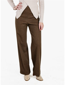 Pantalon Femme Marron Clair Taille 42 - Coupe Skinny à Côtes Fines - Marque Viclaro - Occasion Très Bon état