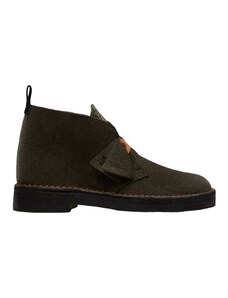 Clarks JMH1952 Stivaletti Pantofola Uomo In Pelle Scamosciata Salvia – Fodera Sherpa, Soletta Imbottita Rimovibile, Doppio Goring, Taglia 42 EU