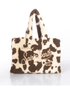 ANDIMEI | Borsa Estiva Saint Barth Tracolla Beige Chiaro | Fatta A Mano Con Nappe | 29x22x10cm