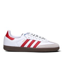 ADIDAS SAMBA OG Sneaker donna bianca/rossa in pelle SNEAKERS