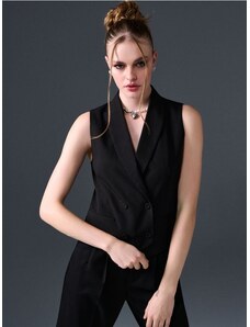 UANEO Gilet Senza Maniche In Flanella Scozzese Per Donna – Giacca A Quadri Verde Con Bottoni E Tasche, Perfetto Per L'autunno - 5