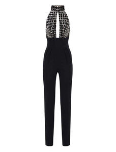Minetom Tuta Corta Donna Con Paillettes E Scollo A V | Pagliaccetto Elegante Estivo Con Pantaloncini, Jumpsuit Per Feste E Serate, Manica Lunga