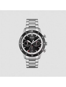 BOSS Orologio Uomo 1513862 | Quarzo Multifunzione | Quadrante Nero Raggiera | Cinturino Acciaio | 44 Mm | Impermeabile 5 ATM