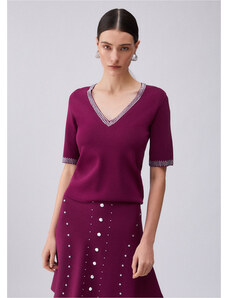 Maglione In Cashmere Viola The Elder Statesman – Donna, Taglia S, Girocollo, Nuovo Con Etichette