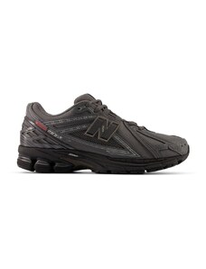 New Balance Unisex 1906R in Grigio/Nero, Pelle Scamosciata/Rete, Taglia 40