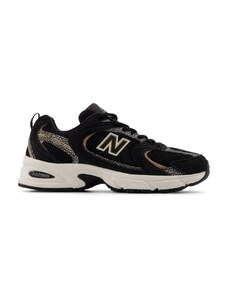New Balance Unisex 530 in Nero/Marrone, Sintetica, Taglia 37