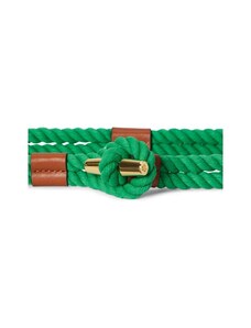 Cintura Donna Audixius In Ecopelle Verde – Sottile, Lunga 110 Cm, Larga 0.8 Cm, Fibbia In Metallo, Uso Quotidiano - 2