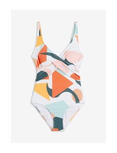 Trendyol Costume Intero Donna Cannella – Scollo A V Profondo, Imbottito E Rimovibile, Taglia S/36/2 - 2
