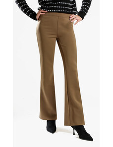 TOMEEK Pantaloni da Donna Lines Estiva 7/8 Pantaloni a Gamba Larga Pantaloni Casual in Cotone Pantaloni Eleganti Harem in Vita Elastica Pantaloni Larghi con Tasche, Nero, Taglia L