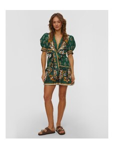 Vestito corto stampa floreale - Ecru stampato