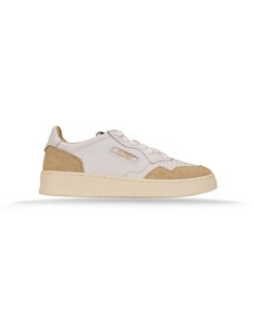 AUTRY Medalist AULW PK02 Sneakers-37 EU Bianco, Sabbia Pelle, Tessuto, Gomma