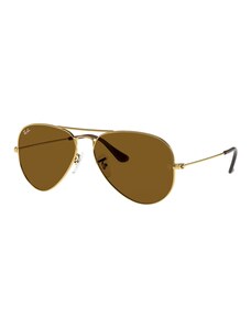 Ray - Ban Unisex Ray - Ban RB3025 AVIATOR 001/33 Occhiali da sole Metallo Oro Pilot Normale