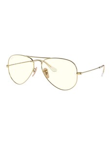 Ray - Ban Unisex Ray - Ban RB3025 AVIATOR 001/5F Occhiali da sole Metallo Oro Grigio Pilot Fotocromatiche Fotocromatico