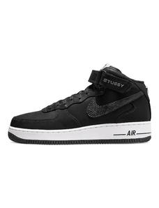 Nike Air Force 1 Mid Stussy tutto nero