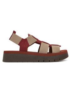 Fly London WOST074FLY – Sandalo Donna Con Tacco 5 Cm, Tomaia In Pelle E Elastico, Punta Aperta