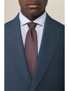 TigerTie Cravatta Uomo A Pois Marrone - Taglia Unica (150x8 Cm) - Eleganza Classica Per Affari E Tempo Libero