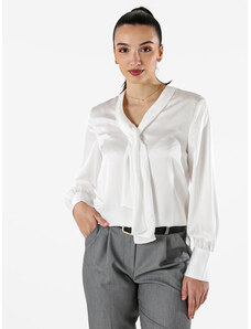 FLLORAH Comfy GOTS Camicetta Estiva Donna In Cotone Biologico E Poliestere Riciclato – Maniche Arrotolate, Scollo A U, Vestibilità Comoda - 4
