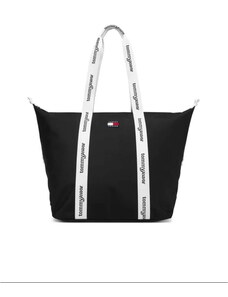 Thom Browne Borsa tote con dettaglio a 4 righe - Nero