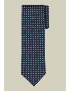 Cravatta Uomo In Pura Seta TigerTie Motto Scuro - Marrone E Nero, 100% Seta, Lunghezza 150 Cm, Taglio Classico