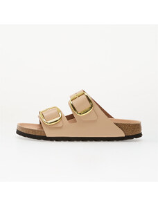 Birkenstock Arizona Big Buckle Natural Leather Patent Women High-Shine New Beige