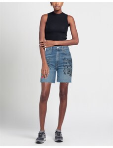 Sublevel Bermuda Da Donna In Denim, Con Risvolto, Comodi Pantaloncini Corti In Look Usato Quiet Grey 6 L 104706409