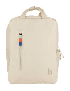 Zaino In Pelle Bree Nikka 4 - Beige Naturale - 30x46x8,5 Cm - Capiente Per A4 - Con Fondo Rinforzato