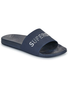 Infradito Unisex Da Spiaggia E Doccia – Mule Con Cinturino In Velcro Regolabile – Blu Navy/Grigio, Taglia 41 EU