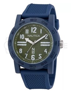 Orologio Nautica Casual NAPNSF202 - Cronografo Uomo 49mm - Cassa Acciaio IP Black, Quadrante Nero, Cinturino In Silicone